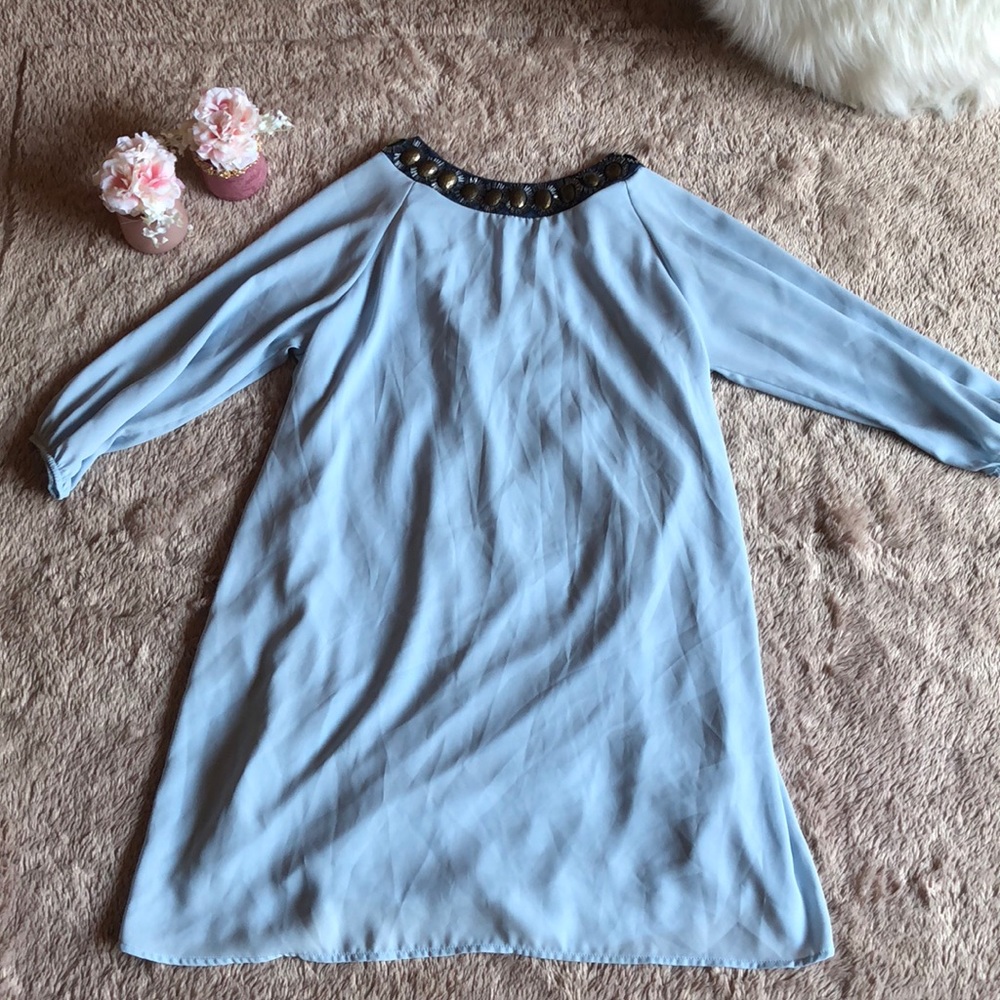 Light blue flowy dress